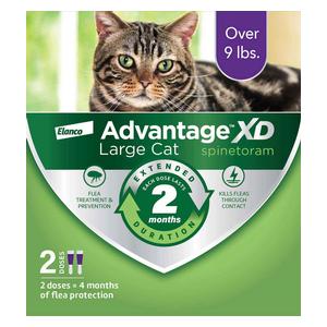 Advantage XD for Cats 2 doses (large cat over 9 lbs) - Item # 49115