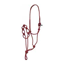 Infinity Knot Rope Horse Halter with Lead Red - Item # 49128