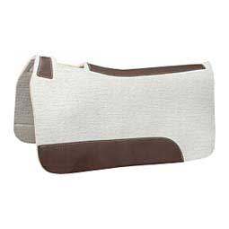 Blue Horse Pressed Wool Contoured Horse Saddle Pad Cream - Item # 49129