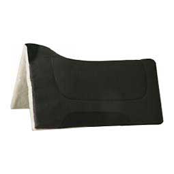 Blue Horse Contoured 1-in Brushed Wool Horse Saddle Pad Black - Item # 49132