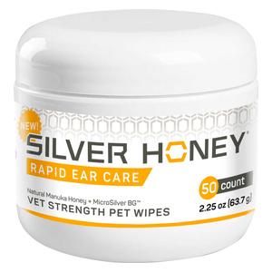 Silver Honey Rapid Ear Care Vet Strength Pet Wipes 50 ct - Item # 49145