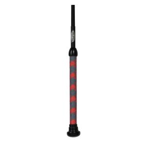 Braided Basic Whip Black/Strawberry/Gray - Item # 49161