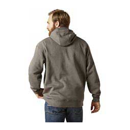 Ariat Logo Mens Hoodie Heather Gray - Item # 49184
