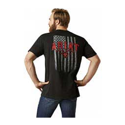 Vertical Flag Mens T-Shirt Black - Item # 49185
