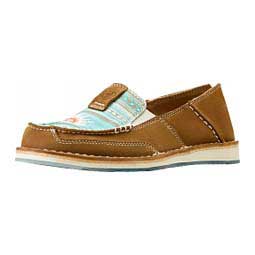 Cruiser Sendero Womens Casual Shoes Tan Suede/Turquoise - Item # 49252