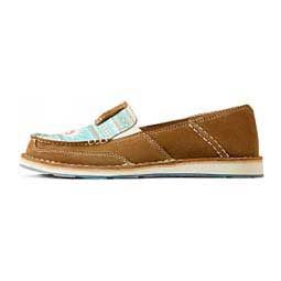 Cruiser Sendero Womens Casual Shoes Tan Suede/Turquoise - Item # 49252