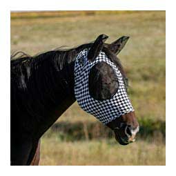 Lycra Horse Fly Mask with Ears Checkered - Item # 49306