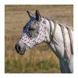 Lycra Horse Fly Mask with Ears Cactus Rose - Item # 49306