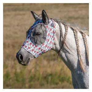 Lycra Fly Mask with Ears Cactus Rose - Item # 49306