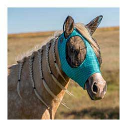 Lycra Horse Fly Mask with Ears Emerald Star - Item # 49306