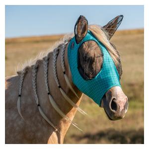 Lycra Fly Mask with Ears Emerald Star - Item # 49306