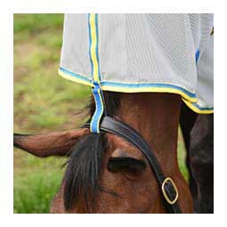ComFITec Zephyr Plus Mesh Combo Neck Horse Fly Sheet Silver/Blue/Lemon - Item # 49312