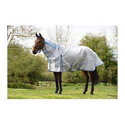 Comfitec Hexi Shield Combo Neck Horse Fly Sheet Silver/Teal - Item # 49313