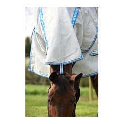 Comfitec Hexi Shield Combo Neck Horse Fly Sheet Silver/Teal - Item # 49313