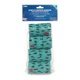 SyrFlex 4" Cohesive Bandage Teal Boot - Item # 49393