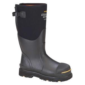 Steel-Toe Max Mens Work and Chore Boots with Gusset Black - Item # 49509