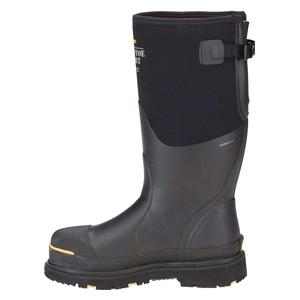 Steel-Toe Max Mens Work and Chore Boots with Gusset Black - Item # 49509
