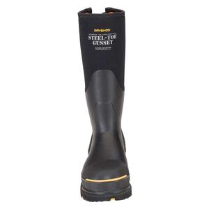 Steel-Toe Max Mens Work and Chore Boots with Gusset Black - Item # 49509
