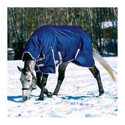 Comfitec Essential Combo Neck Heavy Turnout Horse Blanket Navy/Silver/Red - Item # 49519