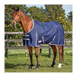 Comfitec Essential Standard Neck Lite Turnout Horse Blanket Navy/Silver/Red - Item # 49524