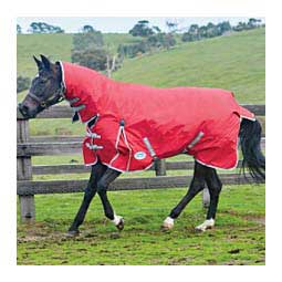 Comfitec Classic Combo Neck Medium Turnout Horse Blanket Red/Silver/Navy - Item # 49526