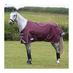 Comfitec Plus Dynamic II Standard Neck Medium Turnout Horse Blanket Maroon/Gray/White - Item # 49537