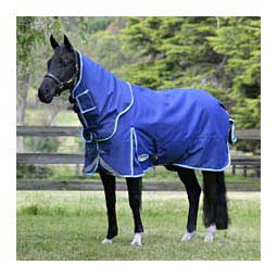 Comfitec Ultra Tough III Detach-A-Neck Medium Turnout Horse Blanket Blue/Bright Blue/White - Item # 49538