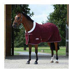 Sherpa Fleece Horse Cooler Standard Neck Maroon/White - Item # 49540