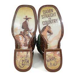 I'm Country 13-in Mens Cowboy Boots Green/Brown - Item # 49552