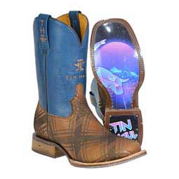 Criss Cross 11-in Mens Cowboy Boots Blue/Brown - Item # 49553