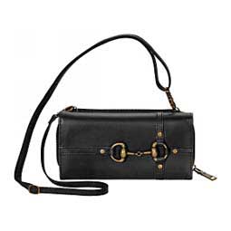 Rustic Leather Crossbody Purse Black - Item # 49558