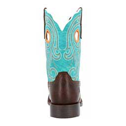 Westward 10-in Square Toe Cowgirl Boots Hickory/Turquoise - Item # 49564