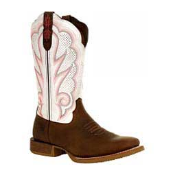 Rebel Pro X-Treme AC 12-in Square Toe Cowgirl Boots Brown/White - Item # 49566