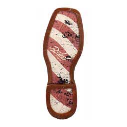 Rebel 11-in Square Toe Cowboy Boots Brown/Flag - Item # 49568