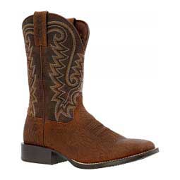 Westward 11-in Square Toe Cowboy Boots Bay Brown - Item # 49573