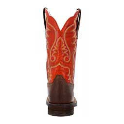 Saddlebrook 12-in Square Toe Cowboy Boots Acorn/Crimson - Item # 49574