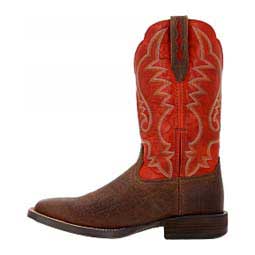 Saddlebrook 12-in Square Toe Cowboy Boots Acorn/Crimson - Item # 49574