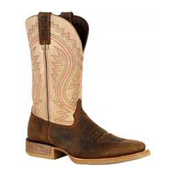 Rebel Pro 12-in Square Toe Cowboy Boots Coffee/Bone - Item # 49576