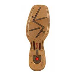Rebel Pro 12-in Square Toe Cowboy Boots Coffee/Bone - Item # 49576
