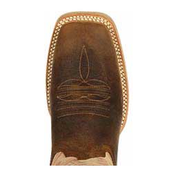 Rebel Pro 12-in Square Toe Cowboy Boots Coffee/Bone - Item # 49576