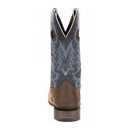 Rebel Pro 12-in Square Toe Cowboy Boots Belgian Brown/Denim Blue - Item # 49576