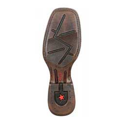 Rebel Pro 12-in Square Toe Cowboy Boots Belgian Brown/Denim Blue - Item # 49576