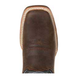 Rebel Pro 12-in Square Toe Cowboy Boots Belgian Brown/Denim Blue - Item # 49576