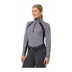 Rail Side Quarter Zip Womens Tech Top Black Starlight - Item # 49580
