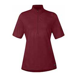 Ice Fil Lite Womens Short-Sleeve Riding Shirt Burgundy - Item # 49583