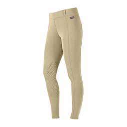 Power Stretch Knee Patch Womens Pocket Tights Tan - Item # 49584