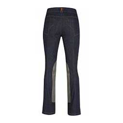 Stretch Denim Extended Knee Patch Womens Breech Tights Denim - Item # 49590
