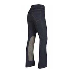 Stretch Denim Extended Knee Patch Womens Breech Tights Denim - Item # 49590