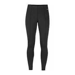 Flow Rise Knee Patch Performance Womens Tights Black - Item # 49591