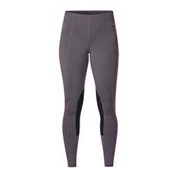 Flow Rise Knee Patch Performance Womens Tights Peppercorn - Item # 49591